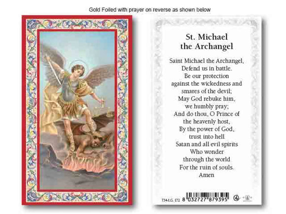 Holy Card - Saint Michael the Archangel