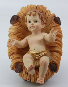 Baby Jesus and Cradle 5cm