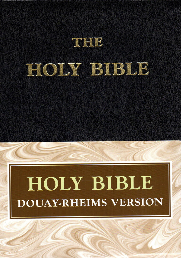 The Holy Bible Douay-Rheims Large Size Black Leather