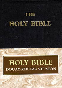 The Holy Bible Douay-Rheims Large Size Black Leather