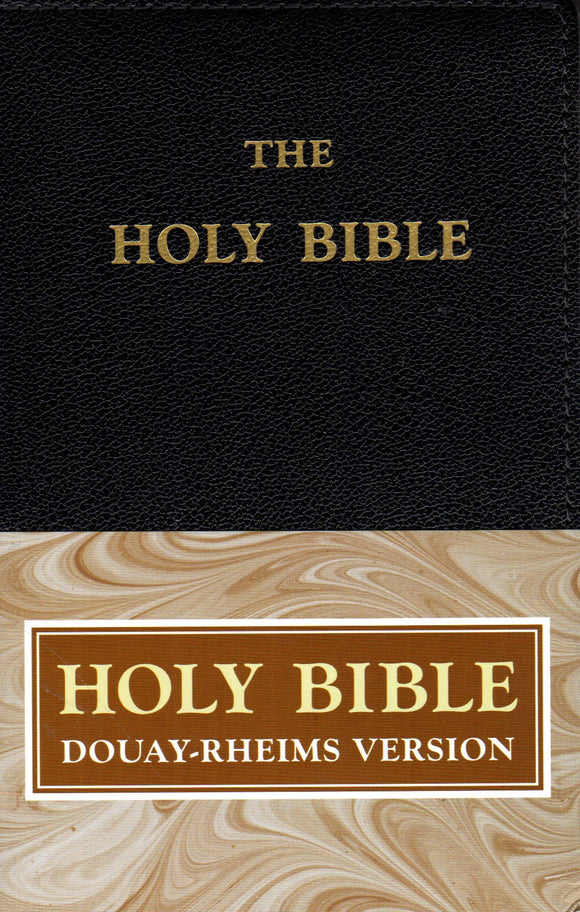 The Holy Bible Douay-Rheims Pocket Size Black Leather