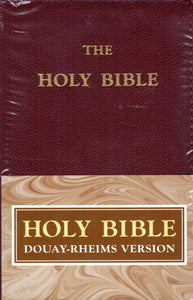 The Holy Bible Douay-Rheims Pocket Size Burgundy Leather