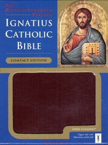 Catholic Bible Ignatius RSV (Burgandy Compact Zip Cover)