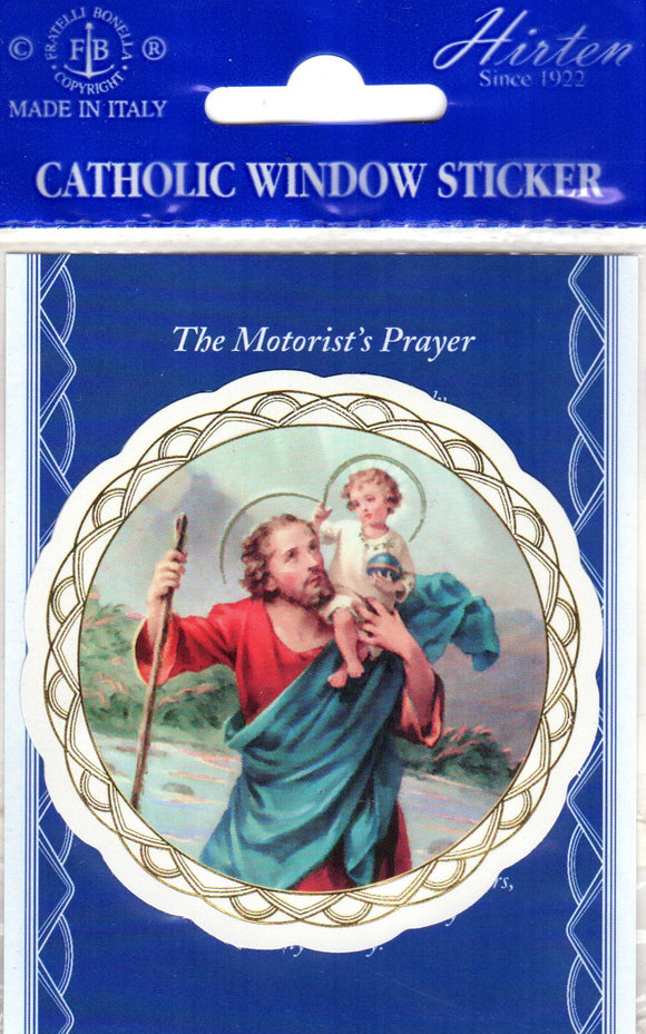 Catholic Window Sticker - St Christopher