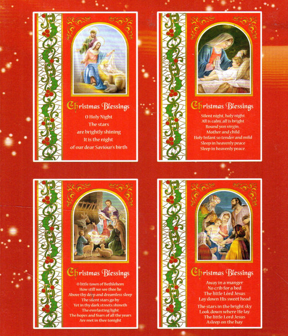 Boxed Christmas Cards - 12 Cards 4 Designs O Holy Night