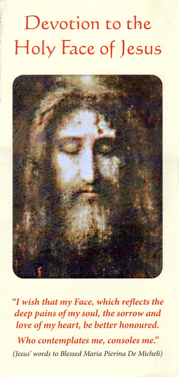 Leaflet - Devotion to the Holy Face of Jesus