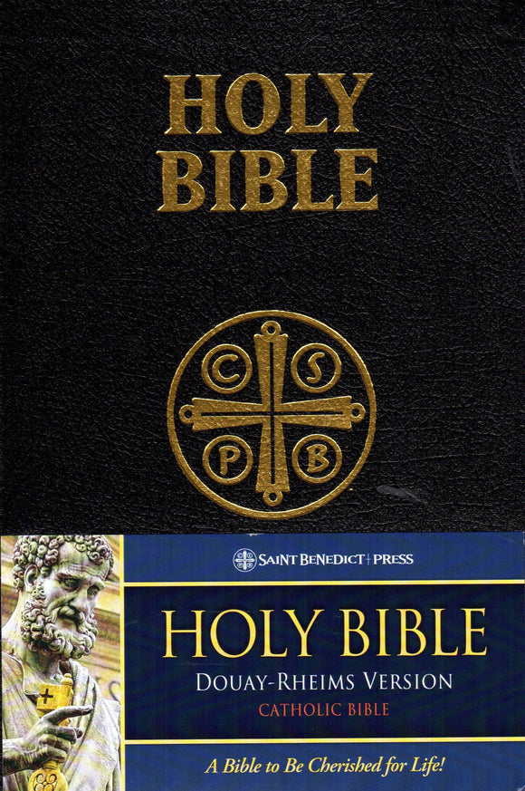 Holy Bible Douay-Rheims Black Leather Bound