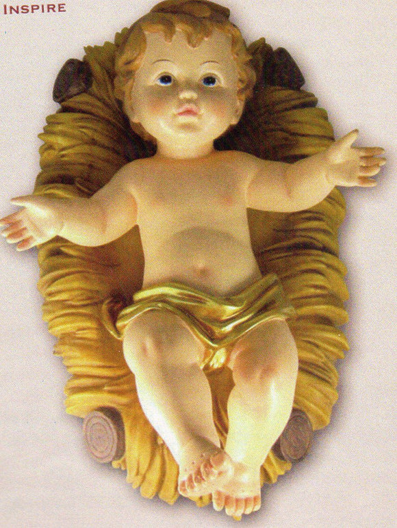 Baby Jesus and Cradle 24cm