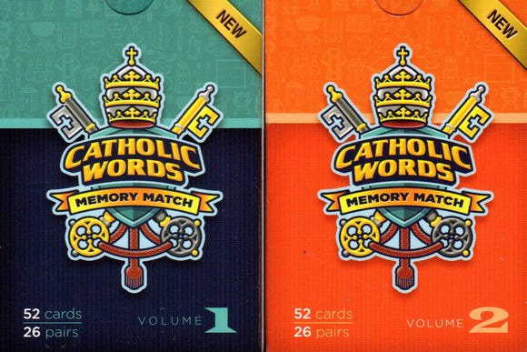 Holy Heroes: Catholic Words Memory Match Card Game (Volume 1 and 2)