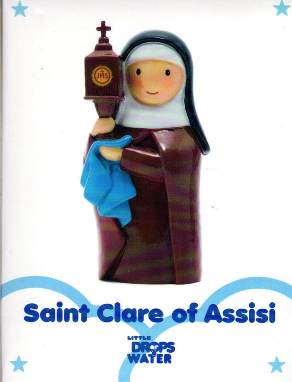 Statue - St Clare of Assisi (Little Drops of Water) 100mm