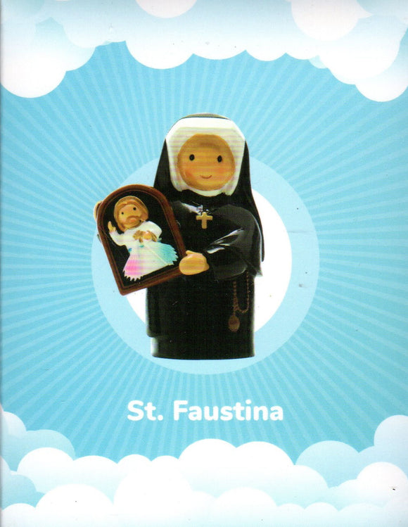 Statue - St Faustina (Little Drops of Water) 100mm