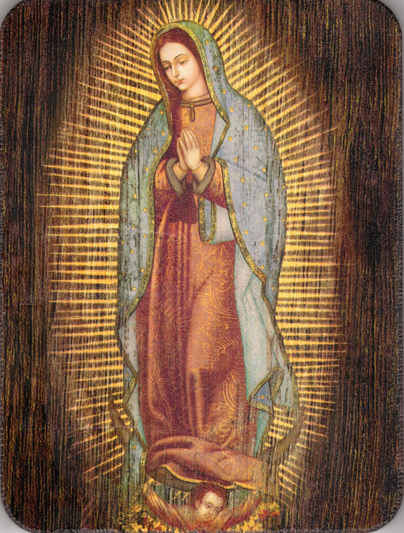 Plaque - Our Lady of Guadalupe Wall 22x15mm
