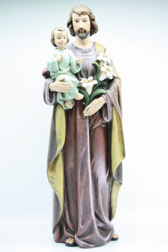 Statue - St Joseph Carrying the Child Jesus 250mm