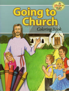 Going to Church Colouring Book