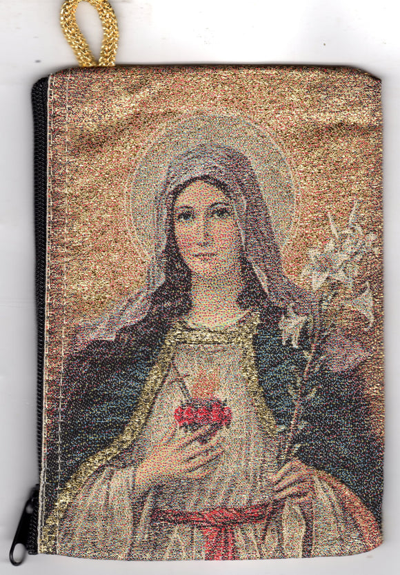 Rosary Purse - Immaculate Heart of Mary 14.5x9.5mm