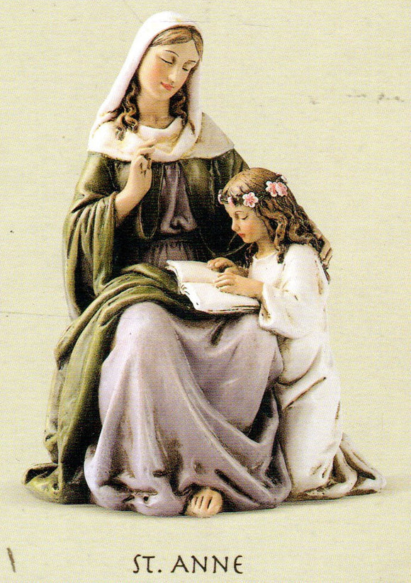 Statue - St Anne and Child Mary 100mm