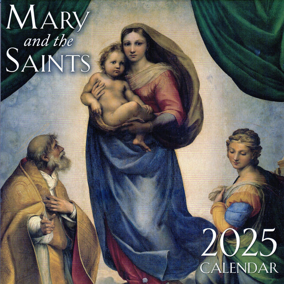 Mary and the Saints 2025 Wall Calendar