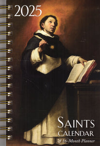 Saints Calendar and 16 Month Planner 2025