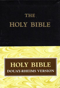 The Holy Bible Douay-Rheims Standard Size Black Leather