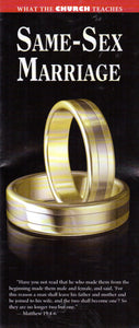 Leaflet - What the Church Teaches Same-Sex Marriage