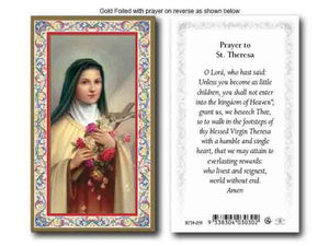 Holy Card - St Theresa Gilt-Edge