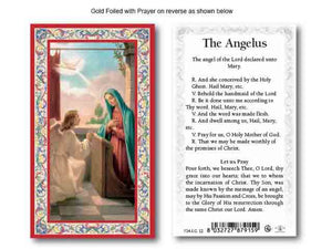 Holy Card - The Annunciation (with Angelus)