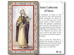 Holy Card - Saint Catherine of Siena