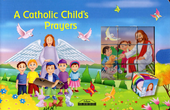 A Catholic Child's Prayers Board and Puzzle Book