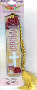 Bookmark - First Holy Communion Metal Cream 80mm