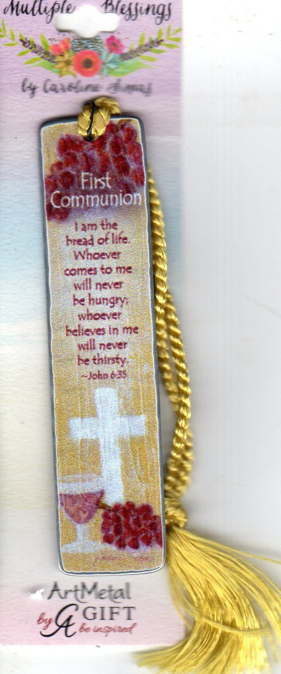 Bookmark - First Holy Communion Metal Cream 80mm
