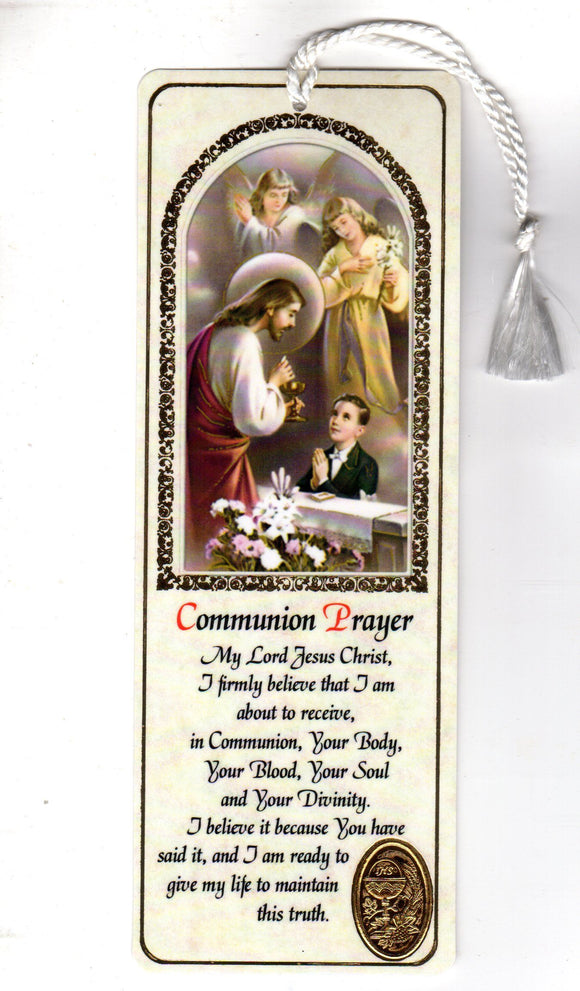 Bookmark - First Holy Communion Prayer Boy