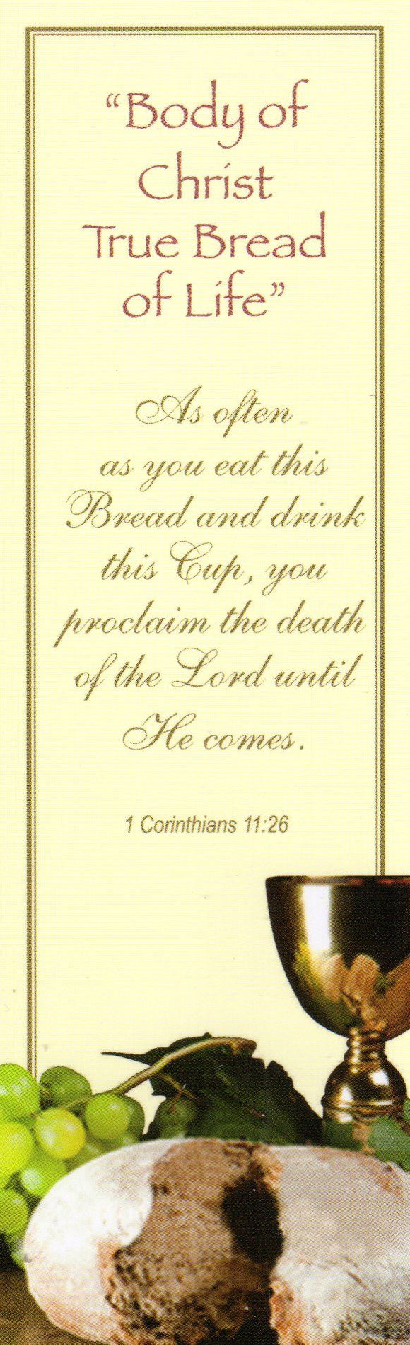 Bookmark - Body of Christ, True Bread of Life