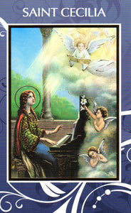 Prayer Card - Saint Cecilia