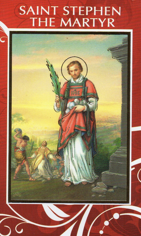 Prayer Card - St Stephen the Martyr