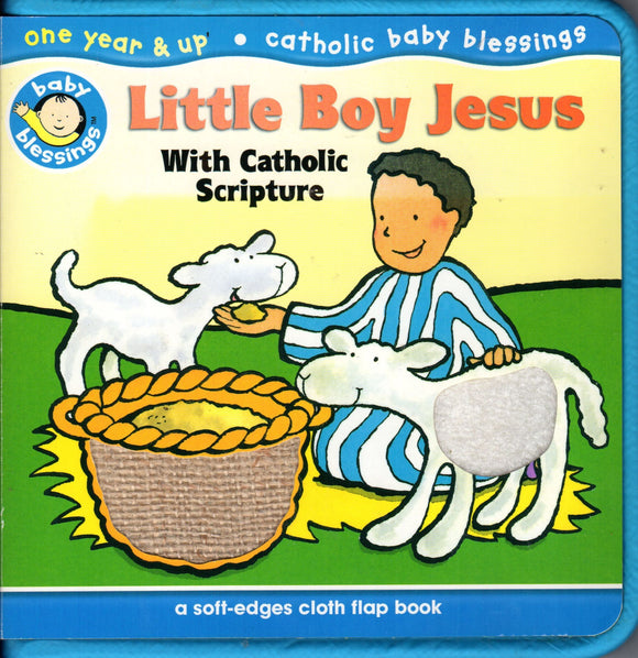 Little Boy Jesus with Catholic Scripture