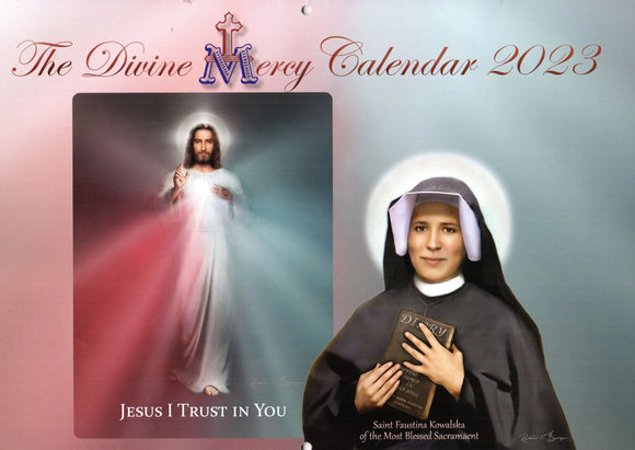 Divine Mercy Calendar Wall 2023