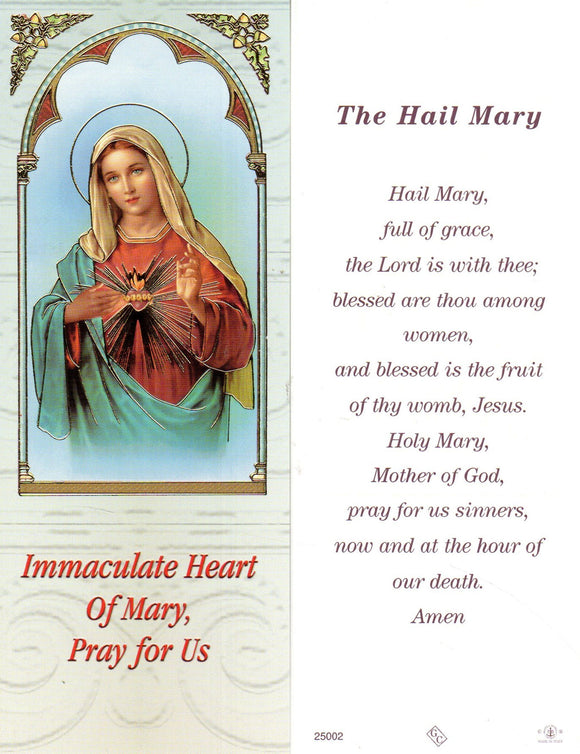 Bookmark - Immaculate Heart of Mary