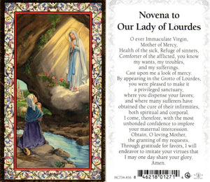 Holy Card - Our Lady of Lourdes and St Bernadette