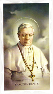 Holy Card - St Pius X