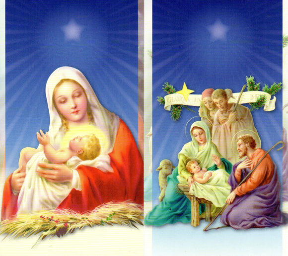 Holy Card - Nativity Scene