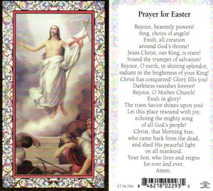 Holy Card - Risen Christ Prayer for Easter