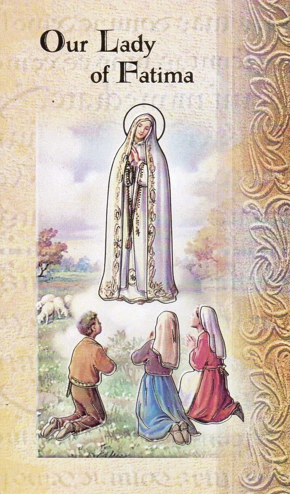 Prayer Card & Biography - Our Lady of Fatima