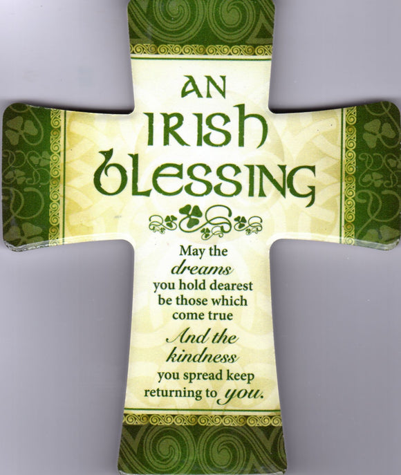 Porcelain Cross - An Irish Blessing