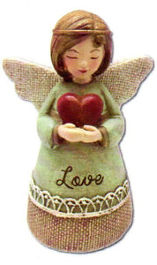 Statue - Angel Little Blessings Coloured Love 105mm