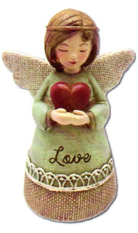 Statue - Angel Little Blessings Coloured Love 105mm