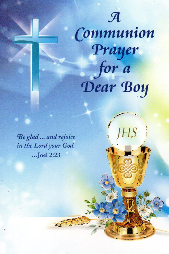 Greeting Card - A Communion Prayer for a Dear Boy GC69037