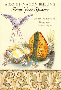 Greeting Card - A Confirmation Blessing from Your Sponsor GC37111