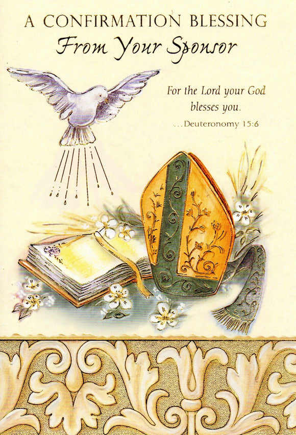 Greeting Card - A Confirmation Blessing from Your Sponsor GC37111