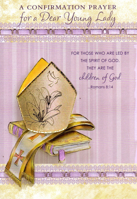 Greeting Card - A Confirmation Prayer for a Dear Young Lady GC53068