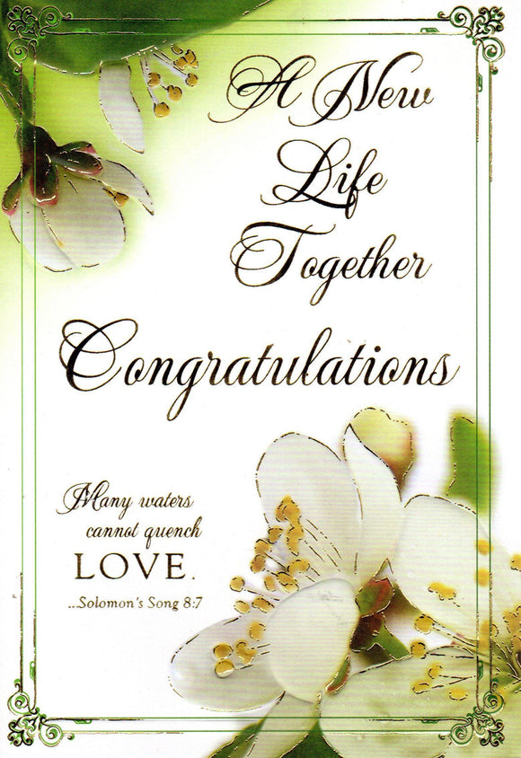 Greeting Card - A New Life Together Congratulations GC53048